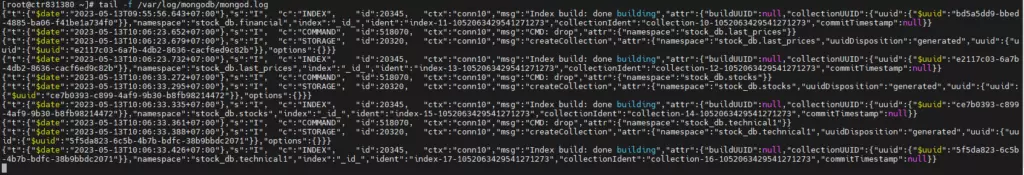 File log MongoDB