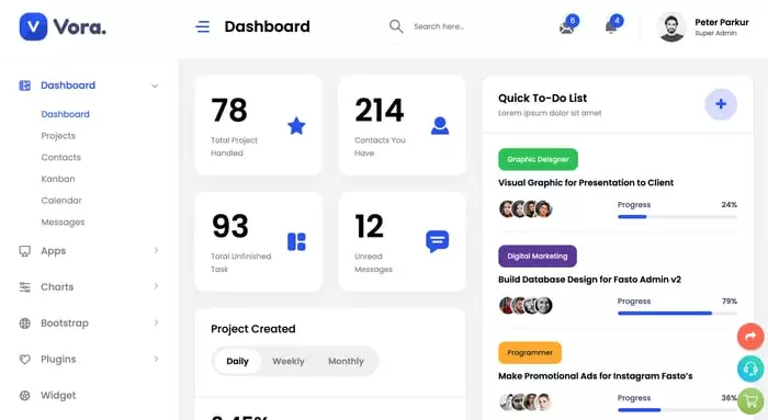 Zoter - Responsive Admin Dashboard Template