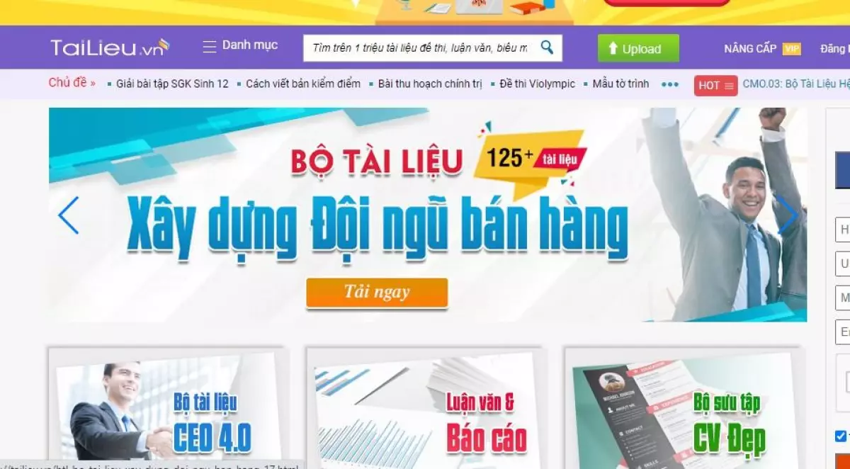 Cách download tài liệu, get link trên tailieu.vn miễn phí không mất tiền