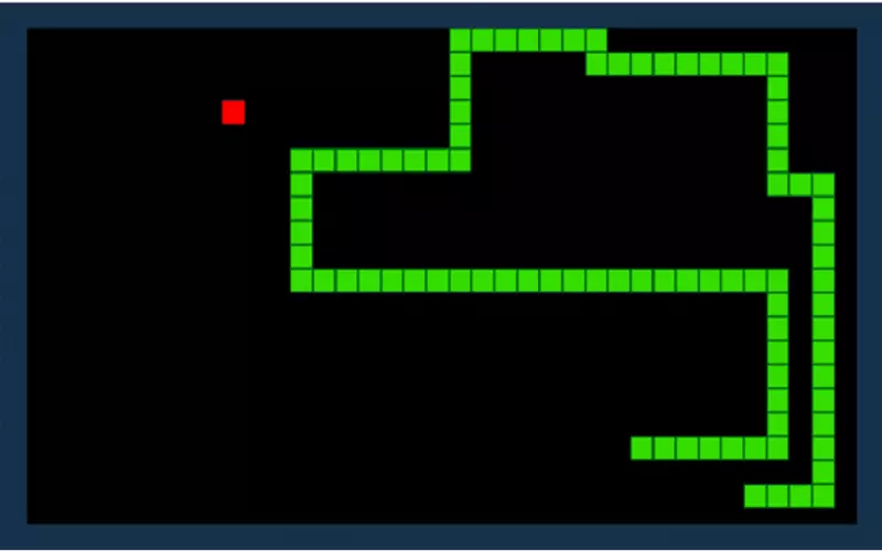 Màn hình hiển thị game rắn săn mồi với Python