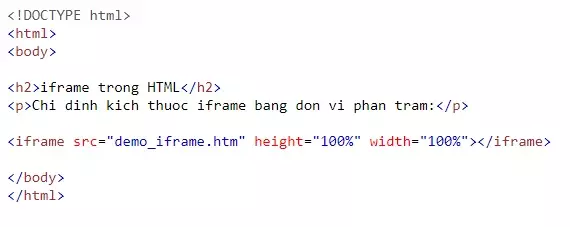 Khám phá Thẻ iframe trong HTML