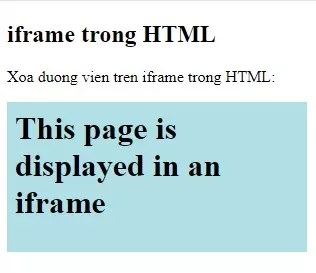 Kích thước của iframe bằng phần trăm