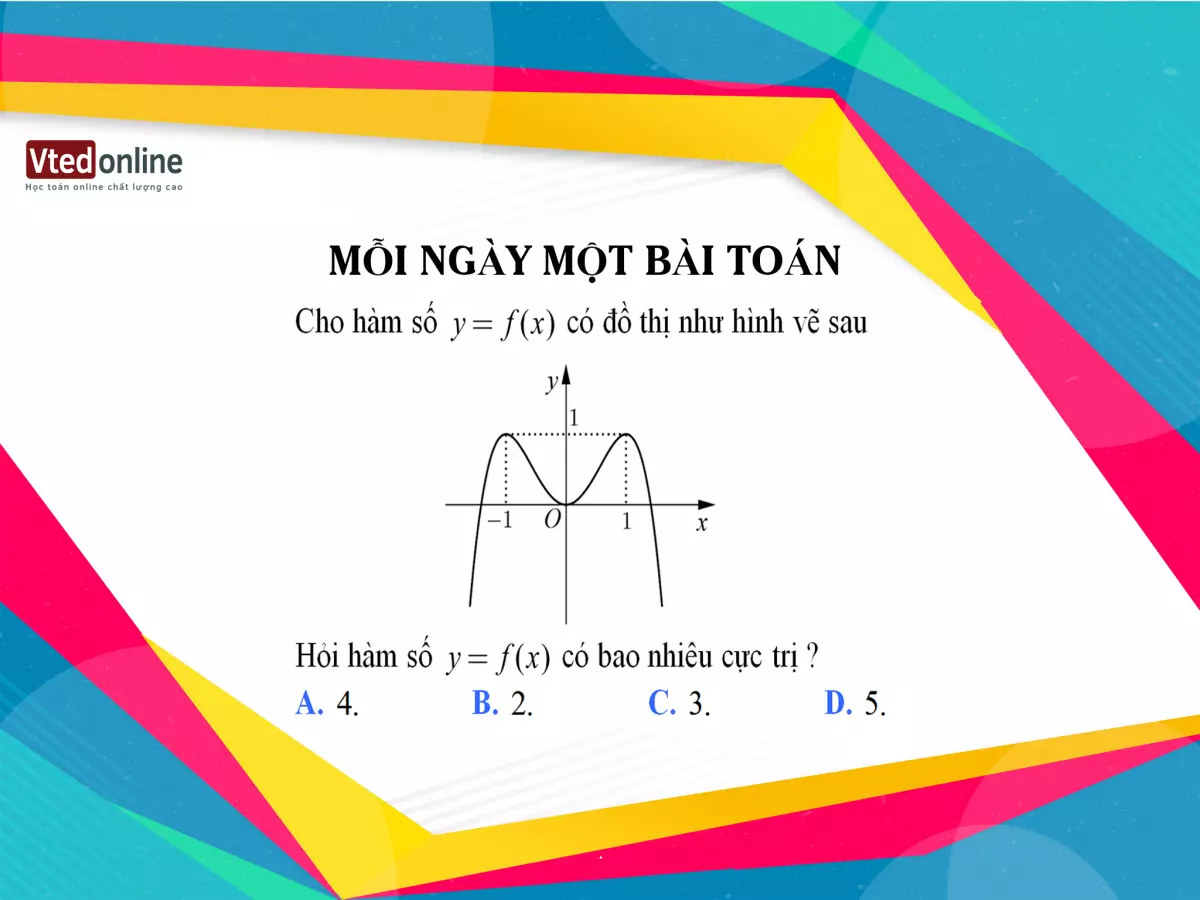 Đáp án câu hỏi 1 Chuyên mục Mỗi ngày một bài toán đăng trên page vted