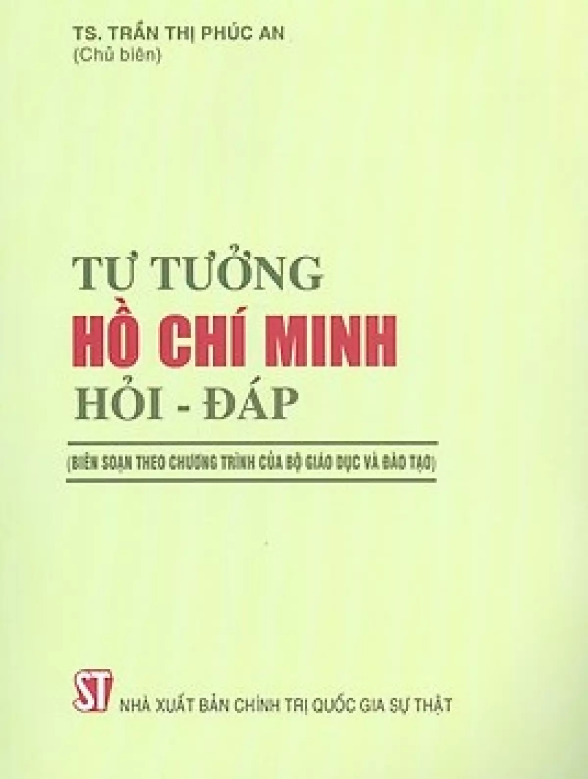 Sách Tư Tưởng Hồ Chí Minh Hỏi - Đáp