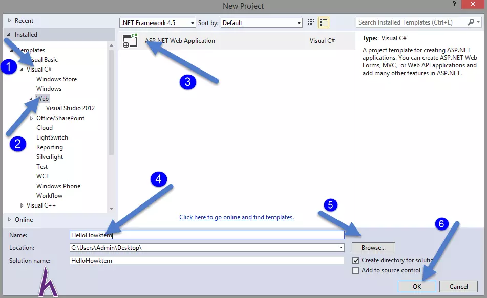 Visual Studio New Project