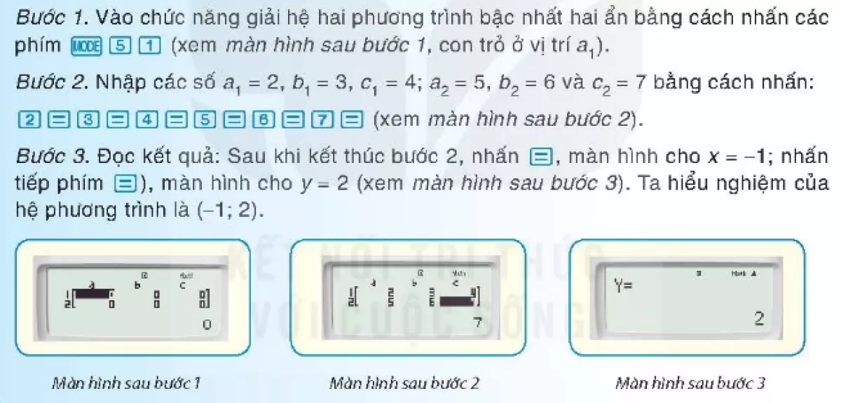 Công thức phương trình bậc nhất