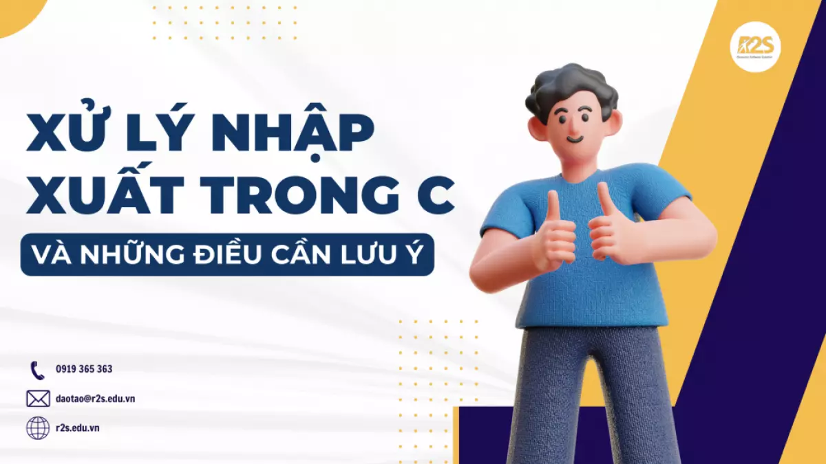 Minh họa về xử lý nhập xuất trong C