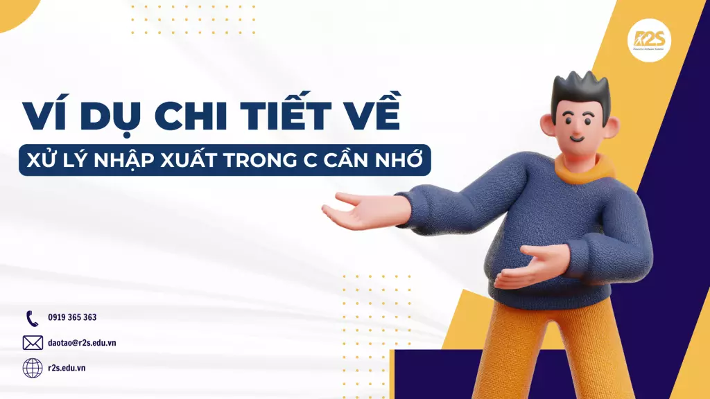 Ví dụ chi tiết về xử lý nhập xuất trong C