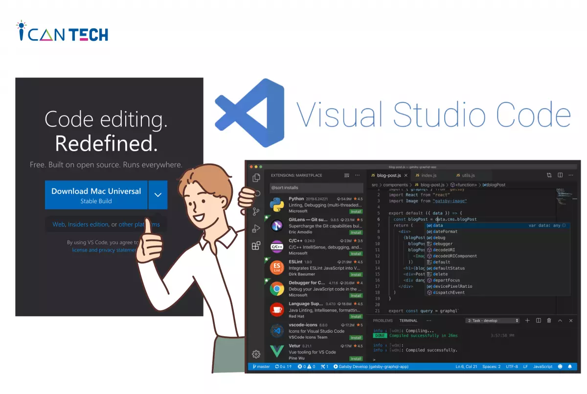 Giao diện Visual Studio Code