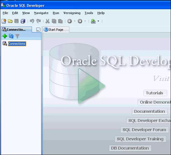 Giao diện Oracle SQL Developer 3.0