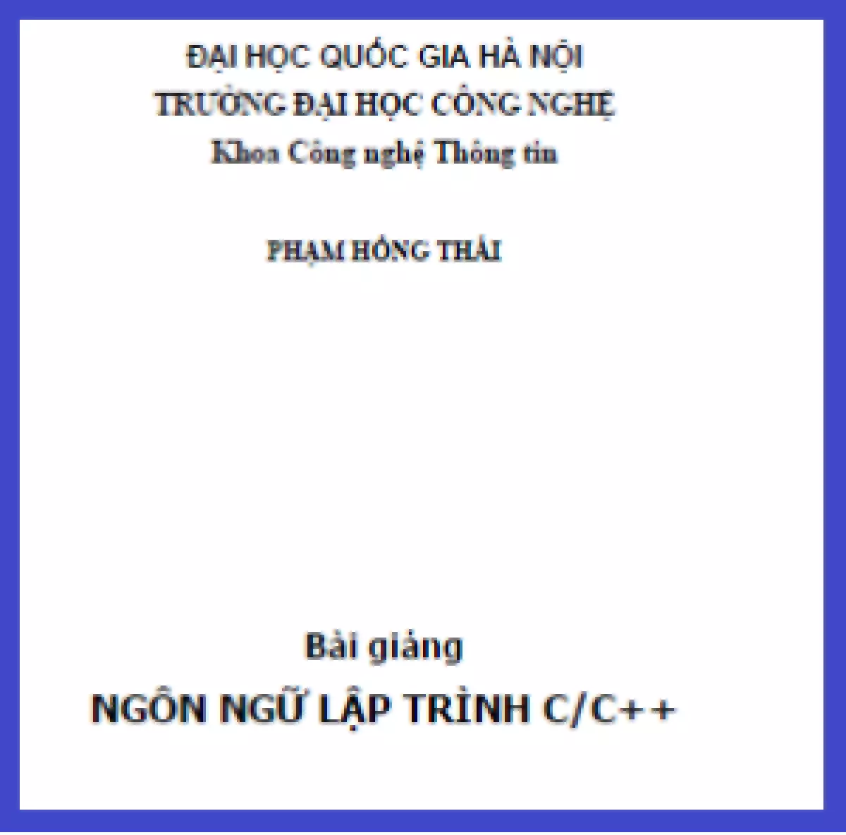 ngôn ngữ lập trình c++