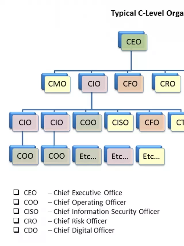   Ý nghĩa các chức danh CEO, CFO, CPO, CCO, CHRO, CMO là gì?