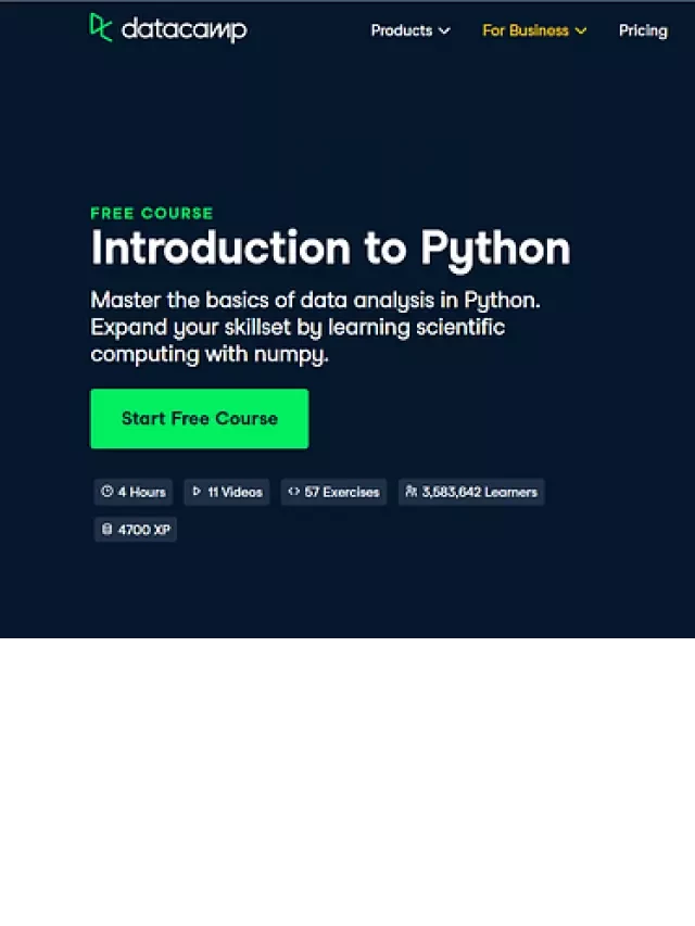   10 Khóa học Python miễn phí tuyệt vời cho người mới bắt đầu