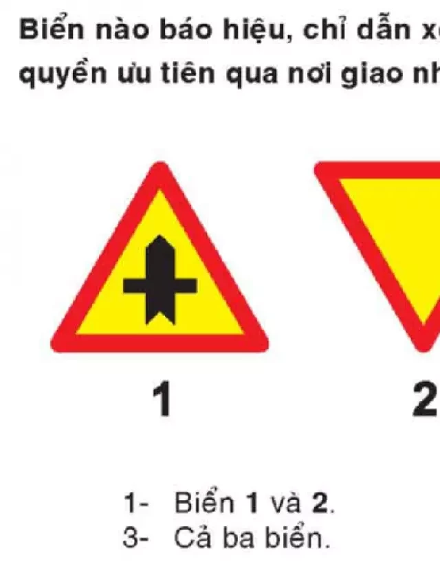   Cách giải biển báo hiệu luật lái xe ô tô 450 câu