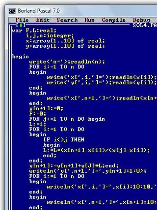   Pascal: Ngôn ngữ lập trình hiệu quả và phát triển