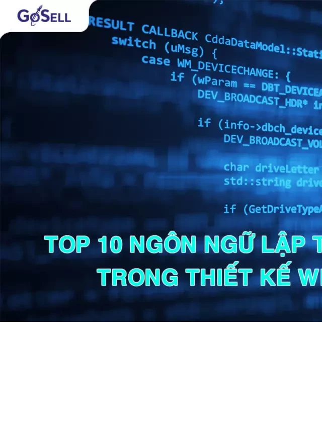   Top 10 ngôn ngữ lập trình phổ biến nhất trong thiết kế website hiện nay