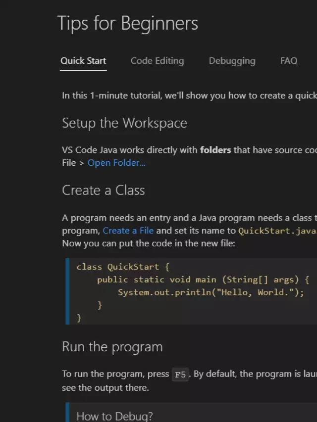   Tận dụng Java trong Visual Studio Code