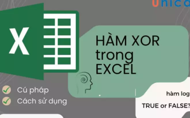   Hàm XOR trong Excel: Hướng dẫn cách sử dụng hàm XOR một cách đơn giản và hiệu quả