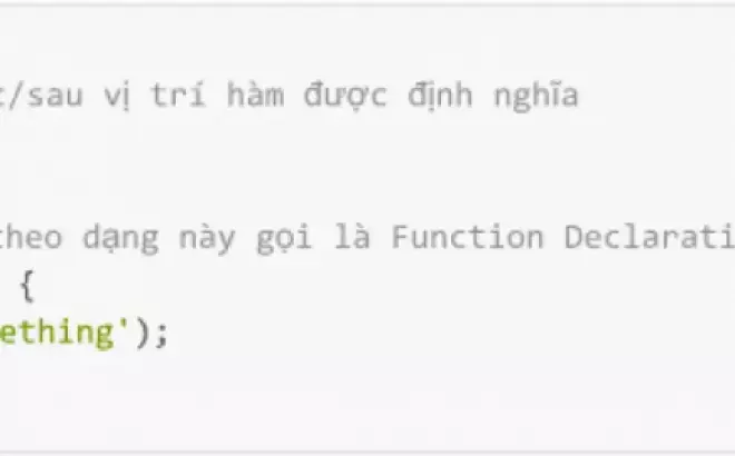   CÁC LOẠI HÀM TRONG JAVASCRIPT