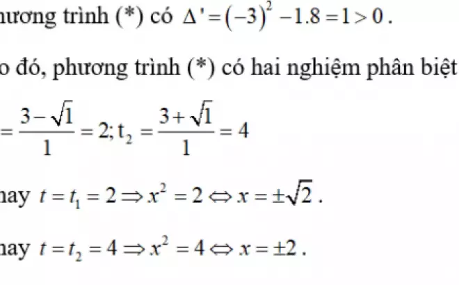   Cách giải phương trình bậc 4 dễ hiểu nhất