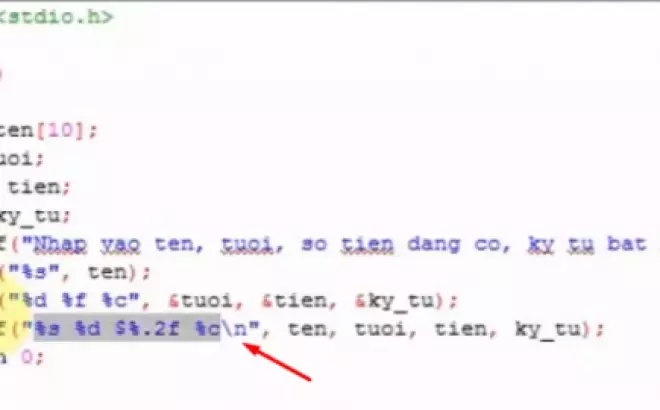   Cú pháp 'n' trong ngôn ngữ lập trình C: Ý nghĩa và cách sử dụng