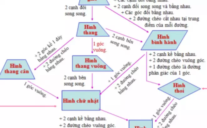   Sơ Đồ Tư Duy Toán Lớp 8 Hình Học - Khám Phá Chương 1 và 2 Tập 1