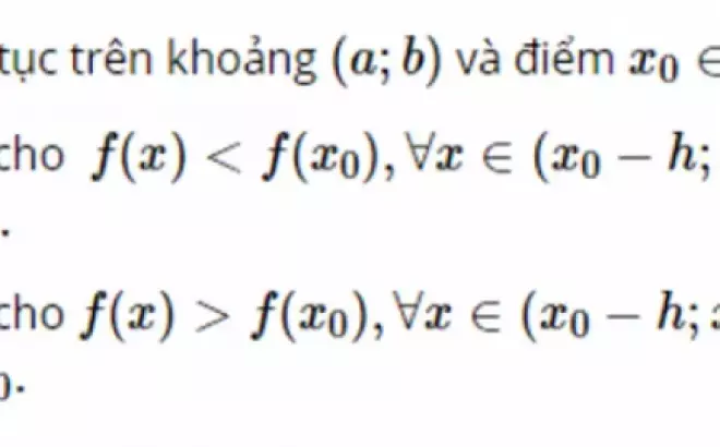   Cực trị của hàm số và giải bài tập trong SGK Toán 12 bài 2