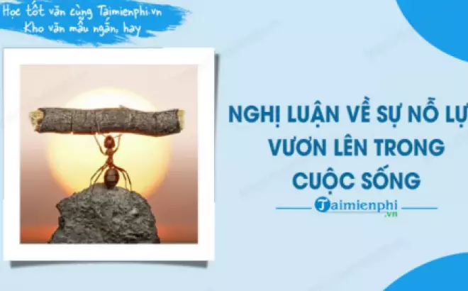   Nghị luận về ý nghĩa của sự nỗ lực trong cuộc sống - Hành trình vươn lên thành công